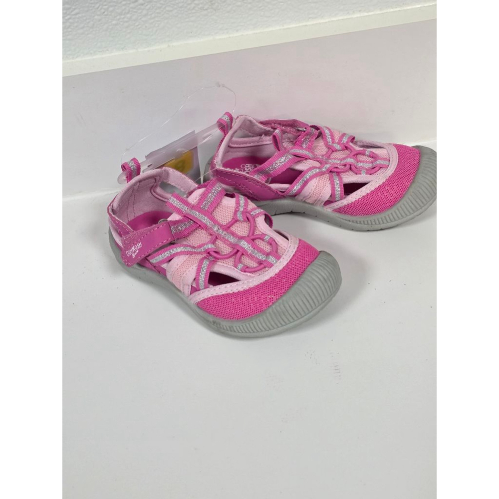 Girls' OshKosh B'gosh Pink & Grey Toddler 8 Sandals‎ - Picture 2 of 9